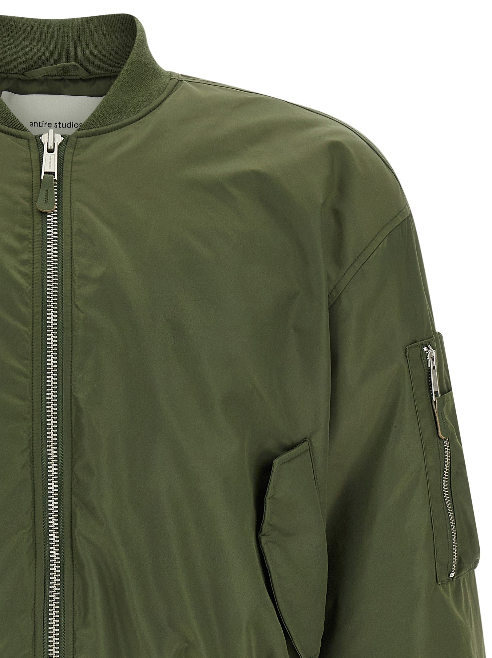 Entire Studios Nylon Bomber Jacket Green