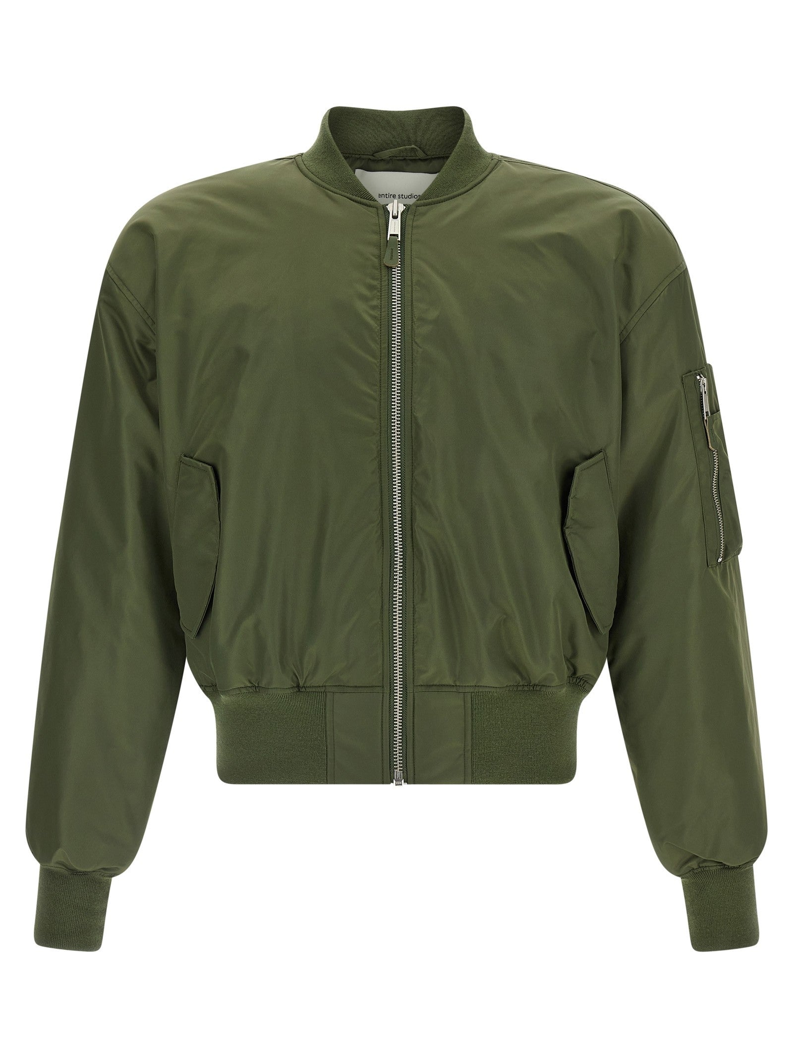 Entire Studios Nylon Bomber Jacket Green