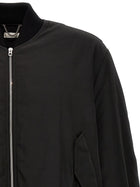 1989 STUDIO Nylon Bomber Jacket Black, view 3