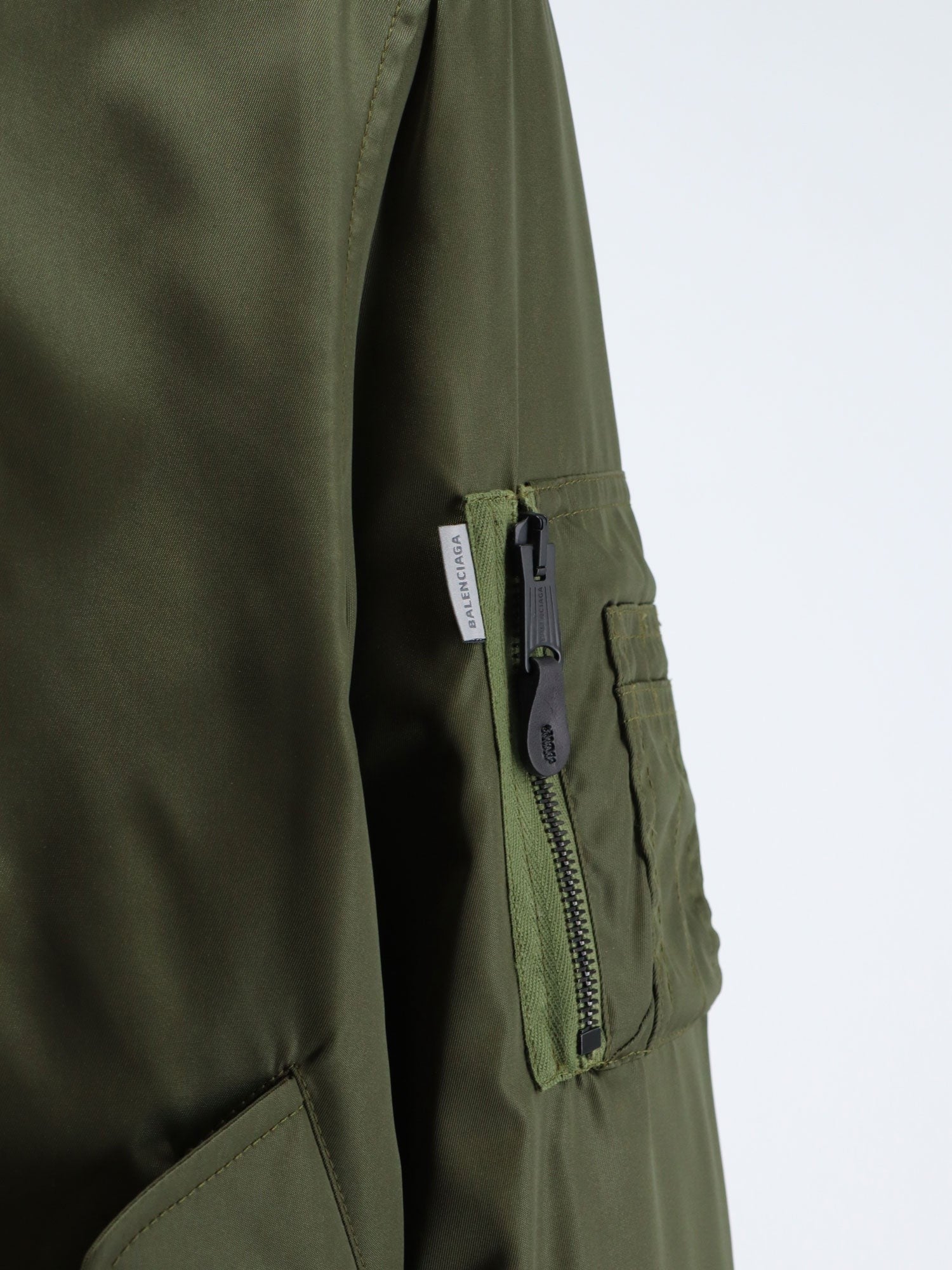 Balenciaga Men's Nylon Bomber Green