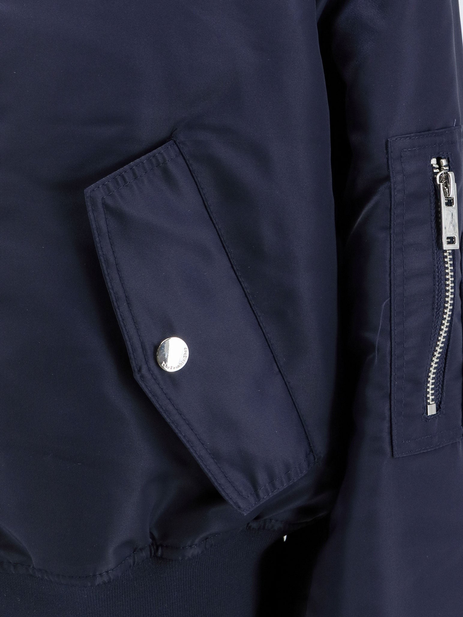 The Frankie Shop Women's Nylon Crop Jacket Blue