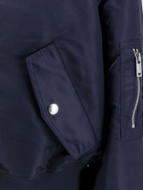 The Frankie Shop Women's Nylon Crop Jacket Blue