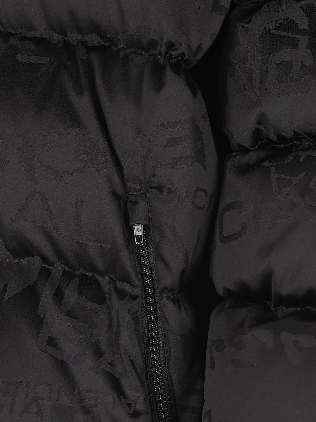 Balenciaga Men's Nylon Down Jacket Black, view 5