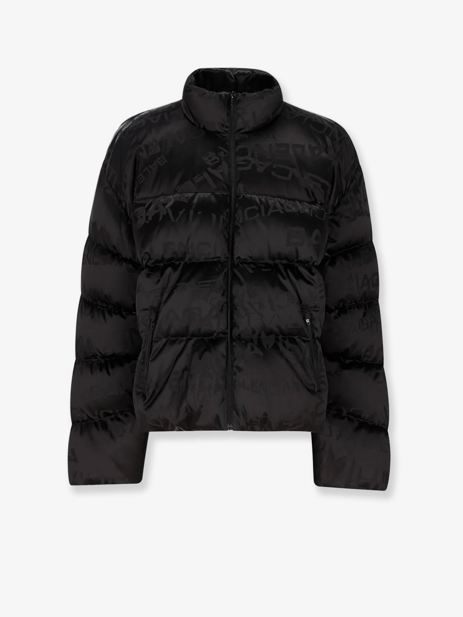 Balenciaga Men's Nylon Down Jacket Black