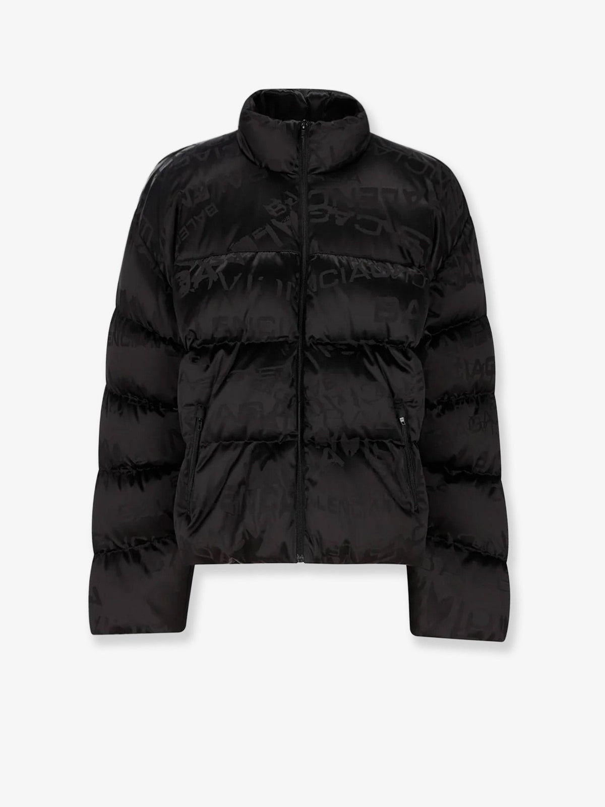 Balenciaga Men's Nylon Down Jacket Black