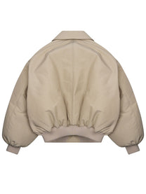 Celine Women's Nylon Down Jacket Beige