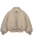 Celine Women's Nylon Down Jacket Beige