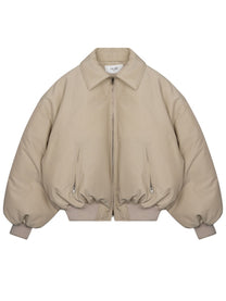 Celine Women's Nylon Down Jacket Beige
