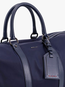 Kiton Men's Nylon Duffel Bag Blue