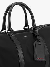 Kiton Men's Nylon Duffel Bag Black