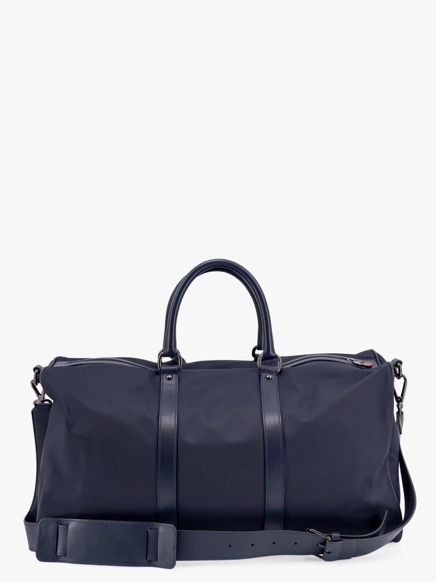 Kiton Men's Nylon Duffel Bag Blue