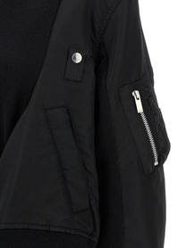 Sacai Nylon Insert Cardigan Black