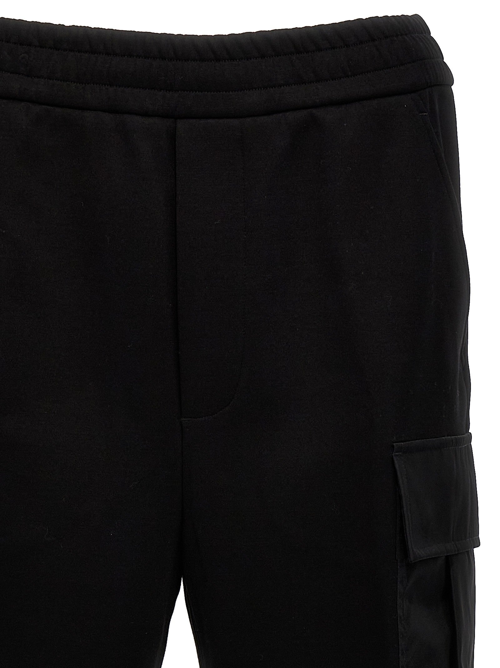 PRADA Nylon Insert Cargo Joggers Black