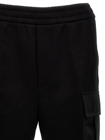 PRADA Nylon Insert Cargo Joggers Black