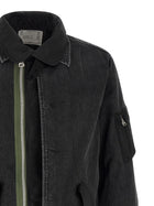 Sacai Nylon Insert Denim Jacket Black, view 4