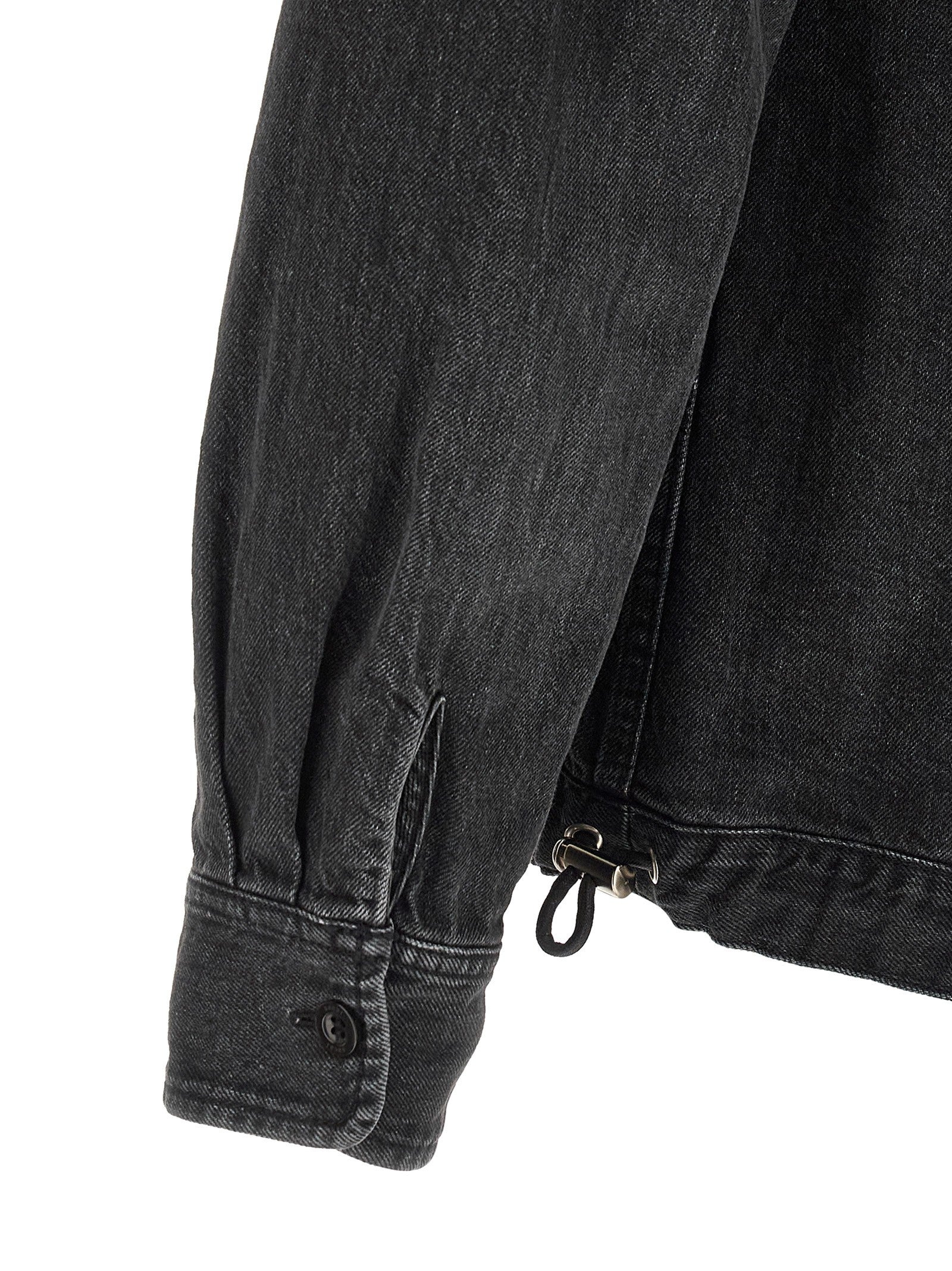 Sacai Nylon Insert Denim Jacket Black