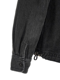 Sacai Nylon Insert Denim Jacket Black