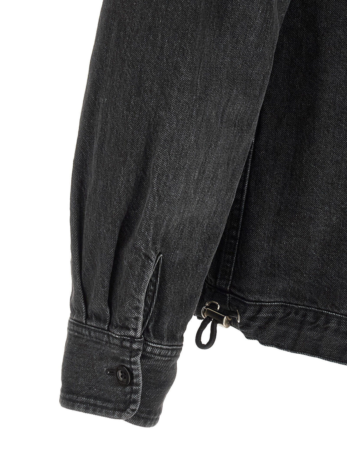 Sacai Nylon Insert Denim Jacket Black, view 6
