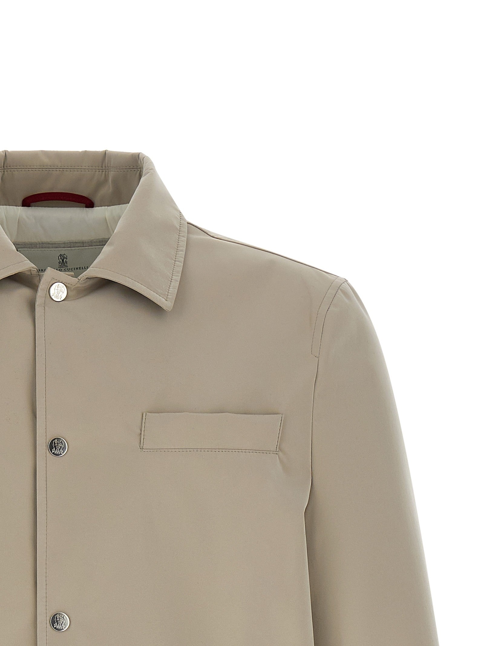 Brunello Cucinelli Nylon Jacket Grey