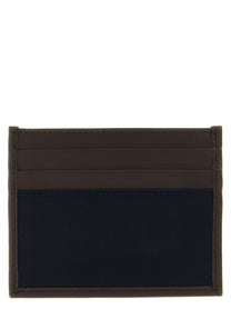 PRADA Nylon Leather Cardholder Blue