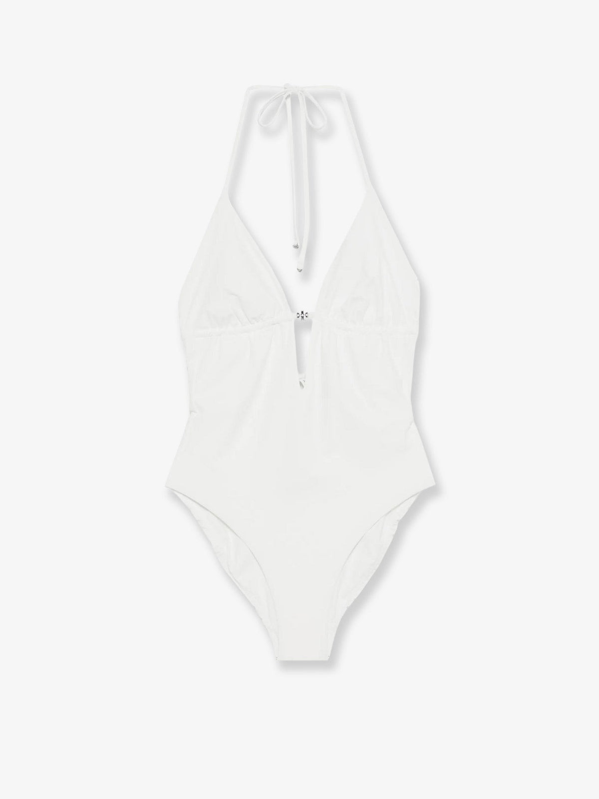 Tory Burch Women's Nylon One Piece Swimsuit White