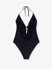Tory Burch Women's Nylon One Piece Swimsuit Black