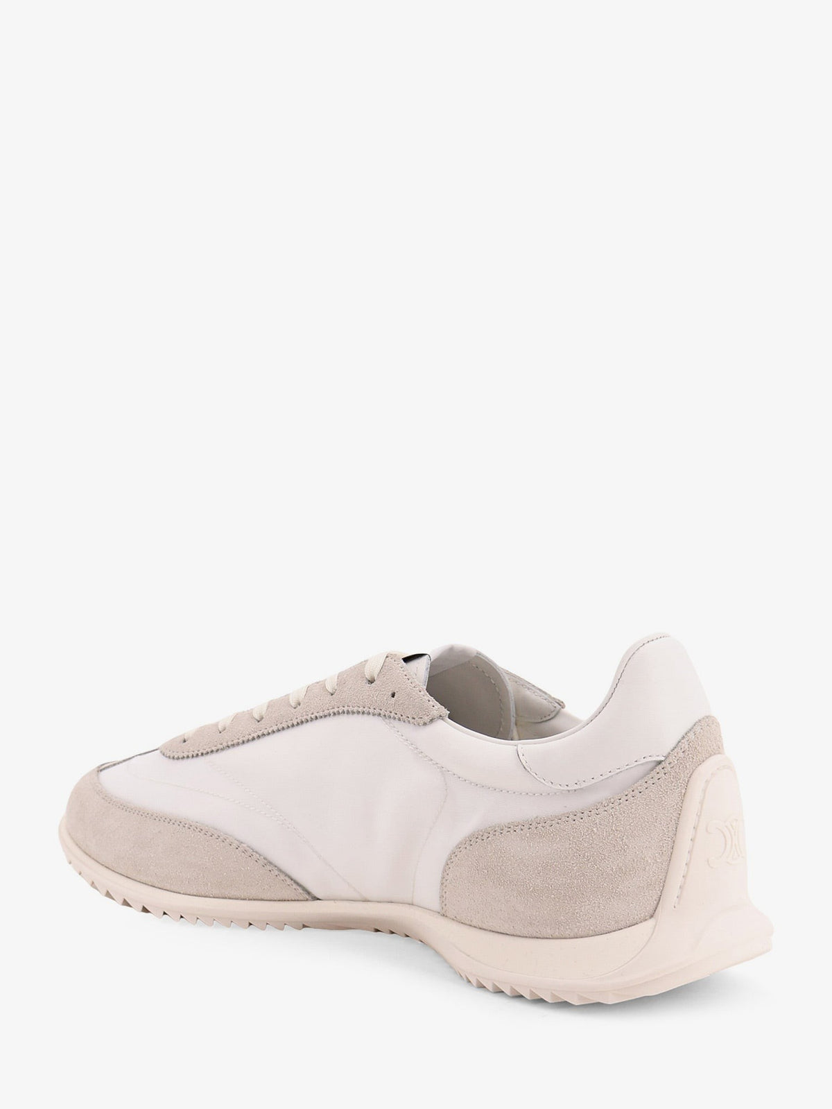 Celine Men's Nylon Racer Sneakers White