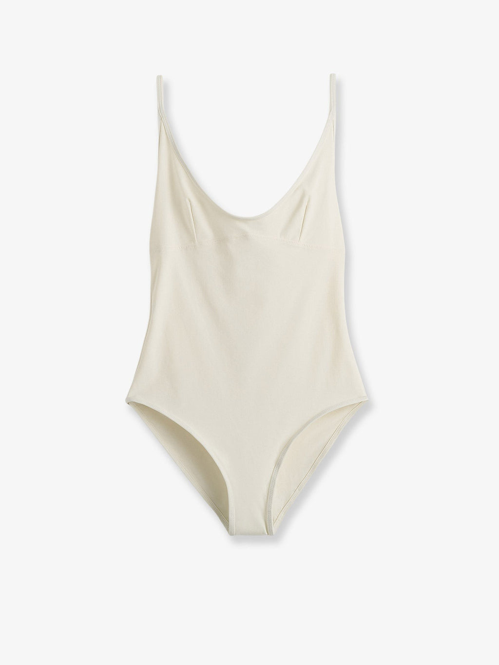 Toteme Women's Nylon Scoop One Piece Swimsuit White