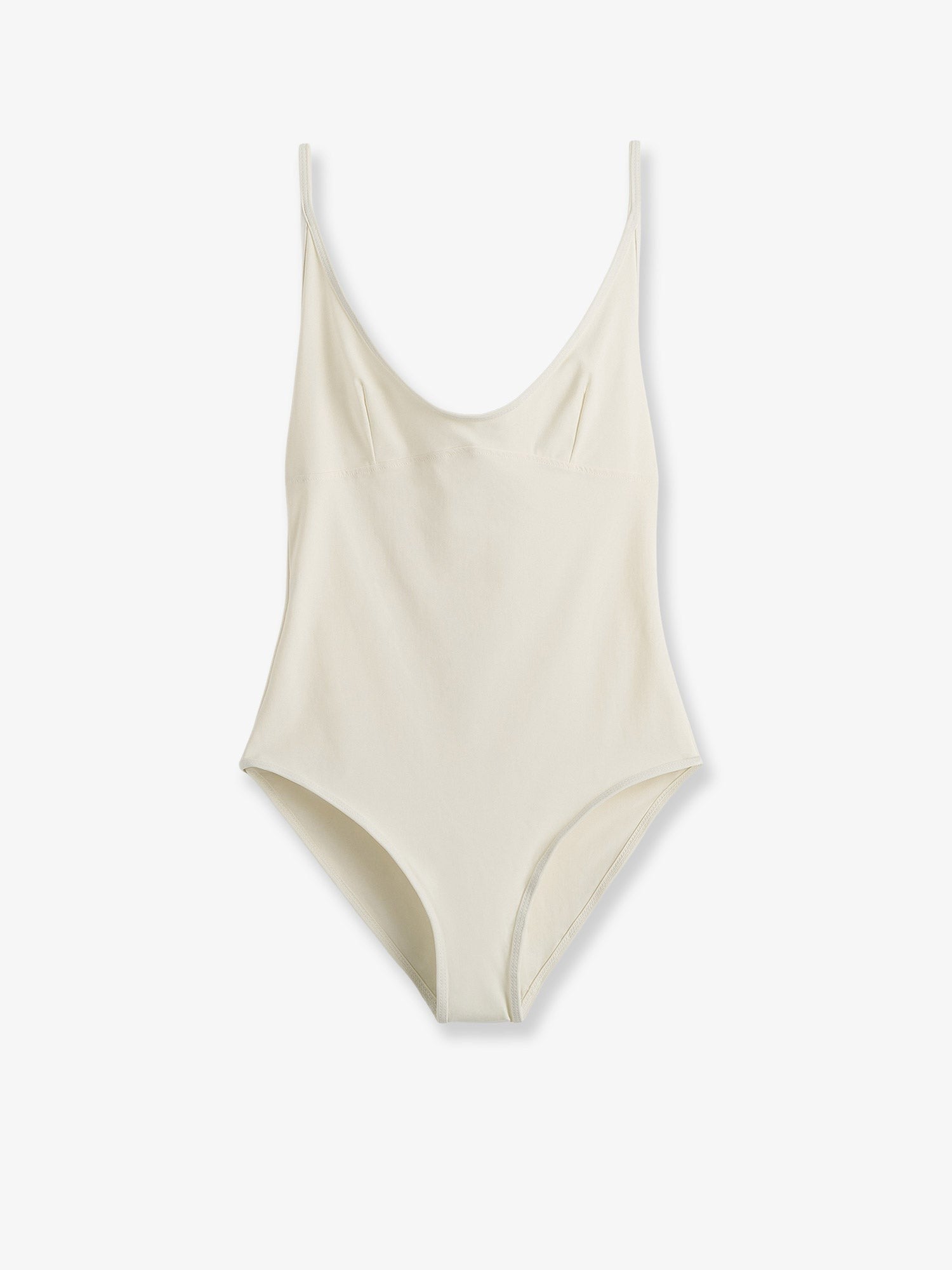 Toteme Women's Nylon Scoop One Piece Swimsuit White