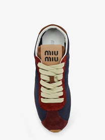Miu Miu Women's Nylon Sneakers Blue