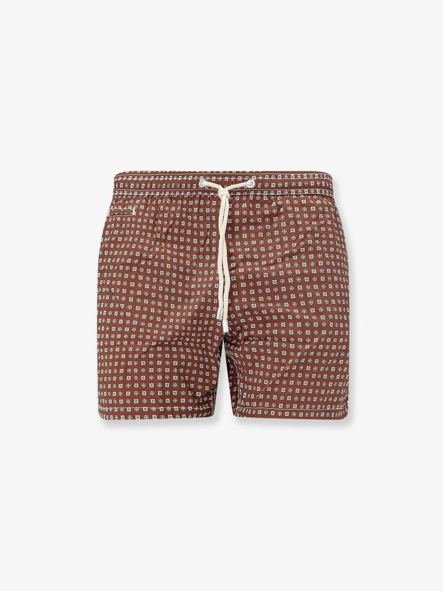 Mc2 Saint Barth Men's Nylon Swim Shorts Brown