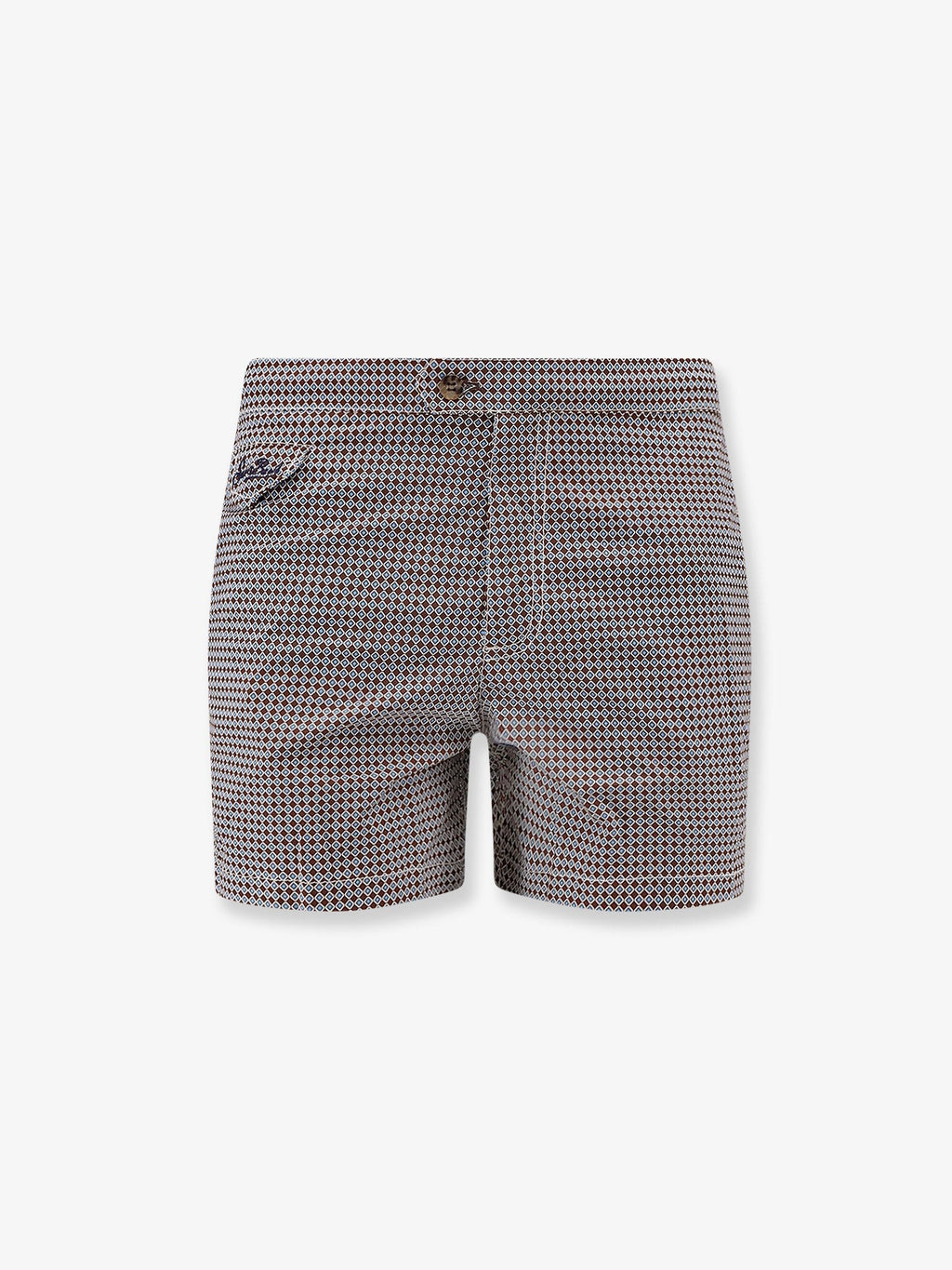 Mc2 Saint Barth Men's Nylon Swim Shorts Brown