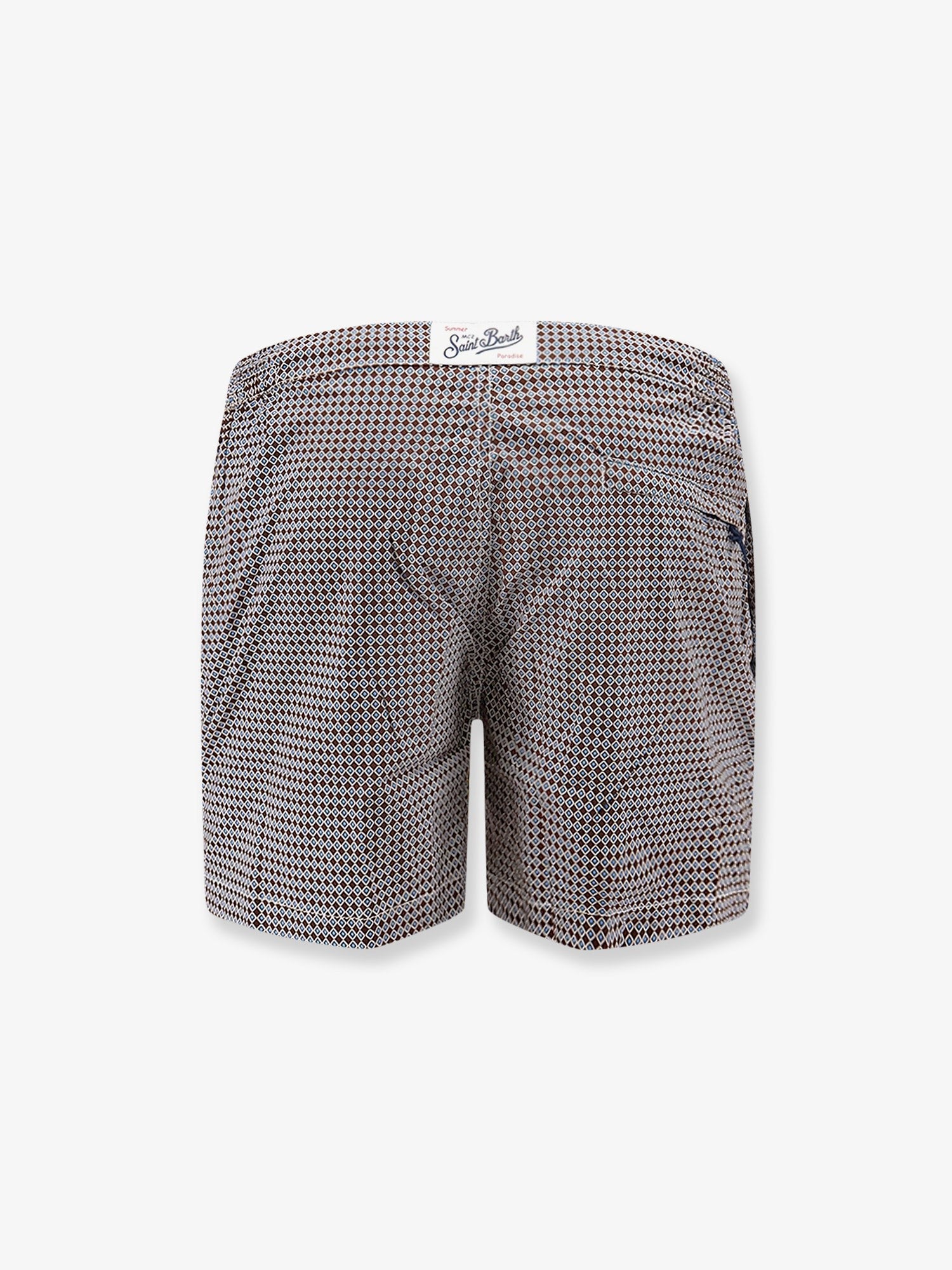 Mc2 Saint Barth Men's Nylon Swim Shorts Brown