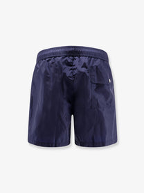 Moncler Men's Nylon Swim Shorts Blue