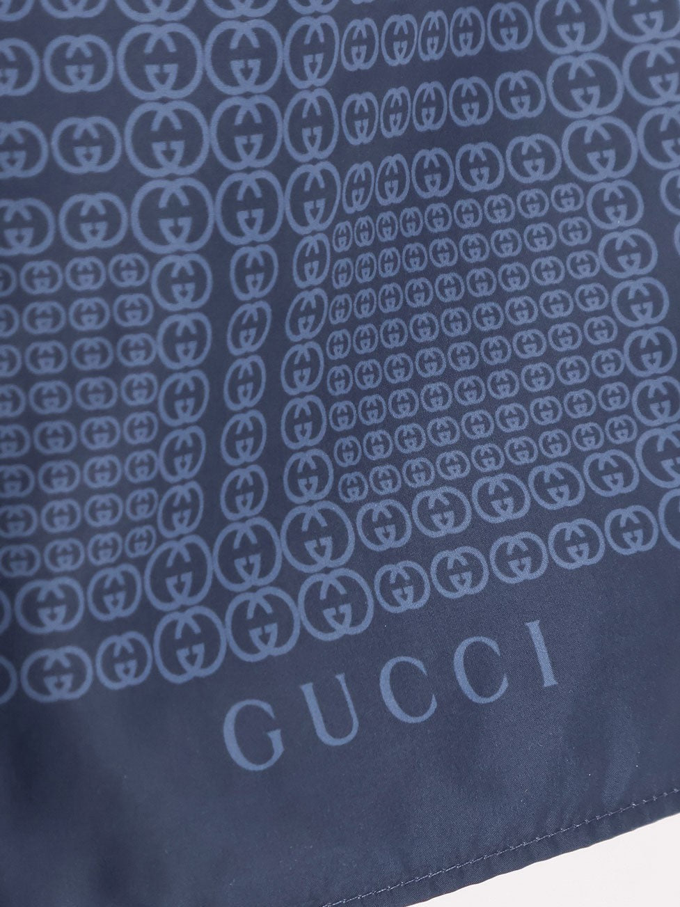Gucci Men's Nylon Swim Trunks Blue