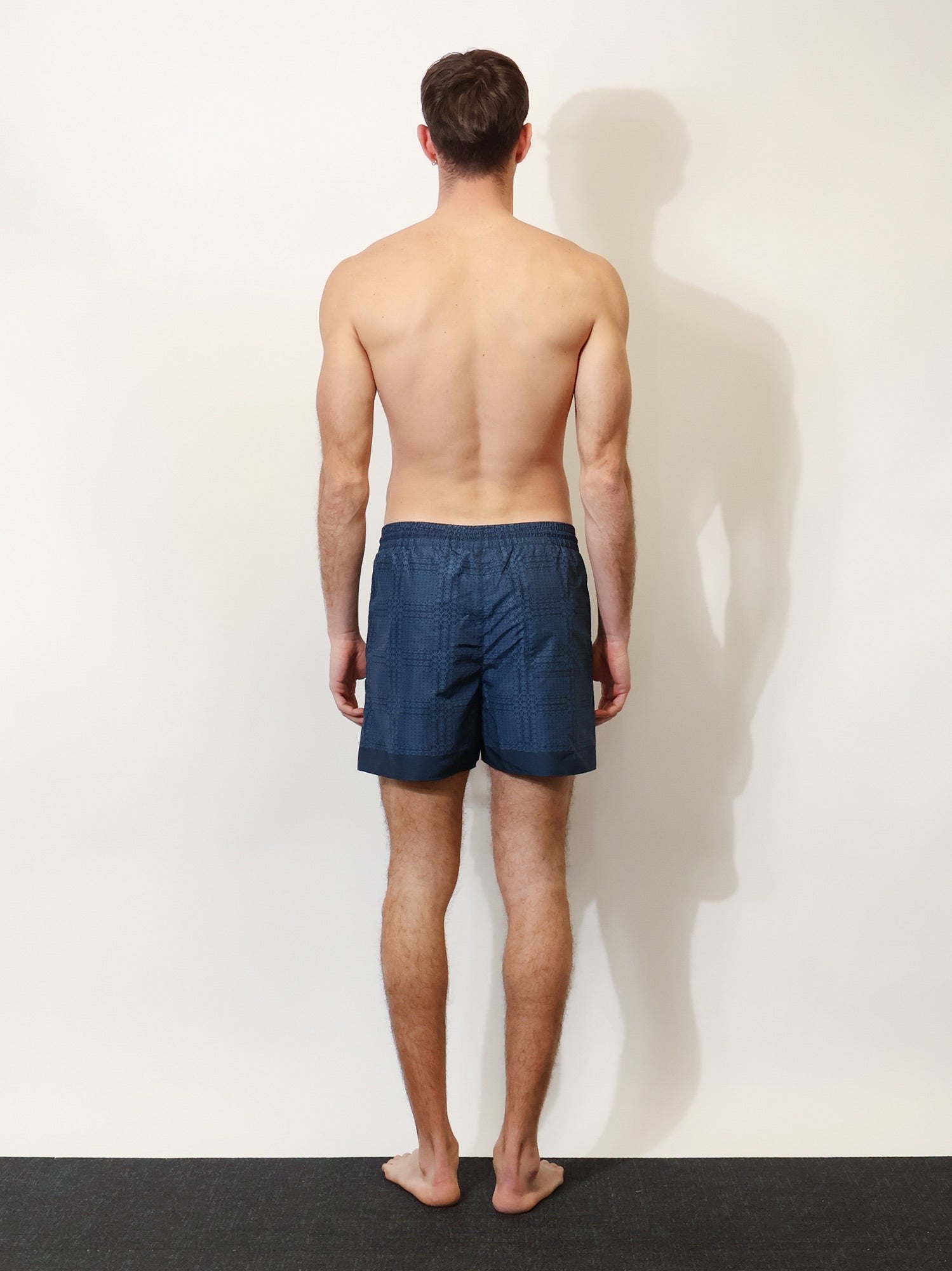 Gucci Men's Nylon Swim Trunks Blue