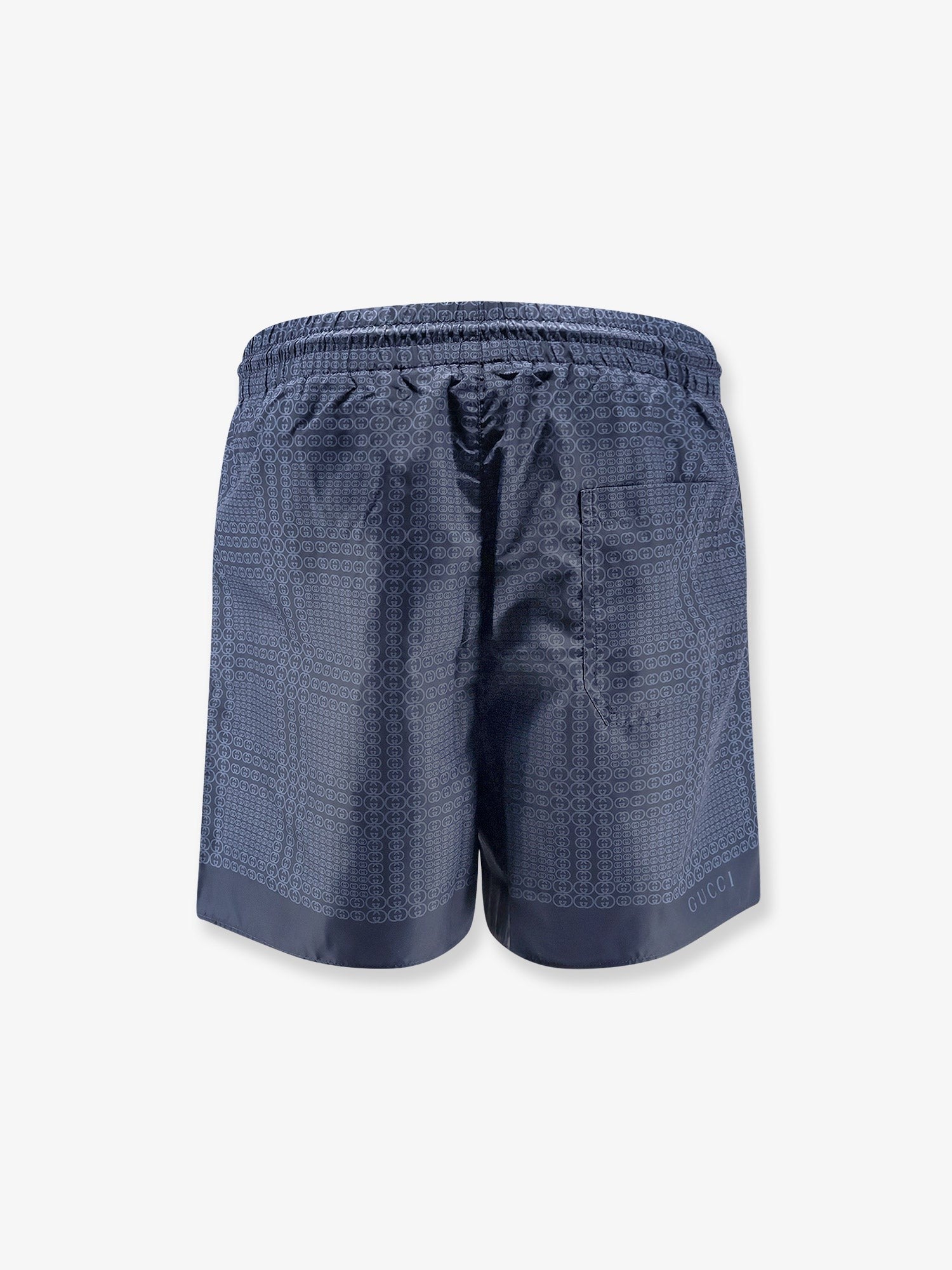 Gucci Men's Nylon Swim Trunks Blue