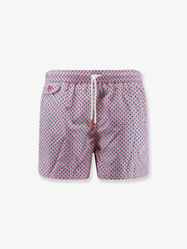 Kiton Men's Nylon Swim Trunks Multicolor