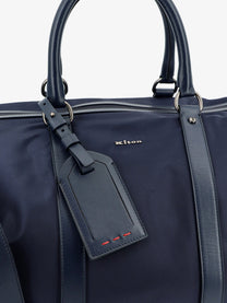 Kiton Men's Nylon Travel Bag Blue