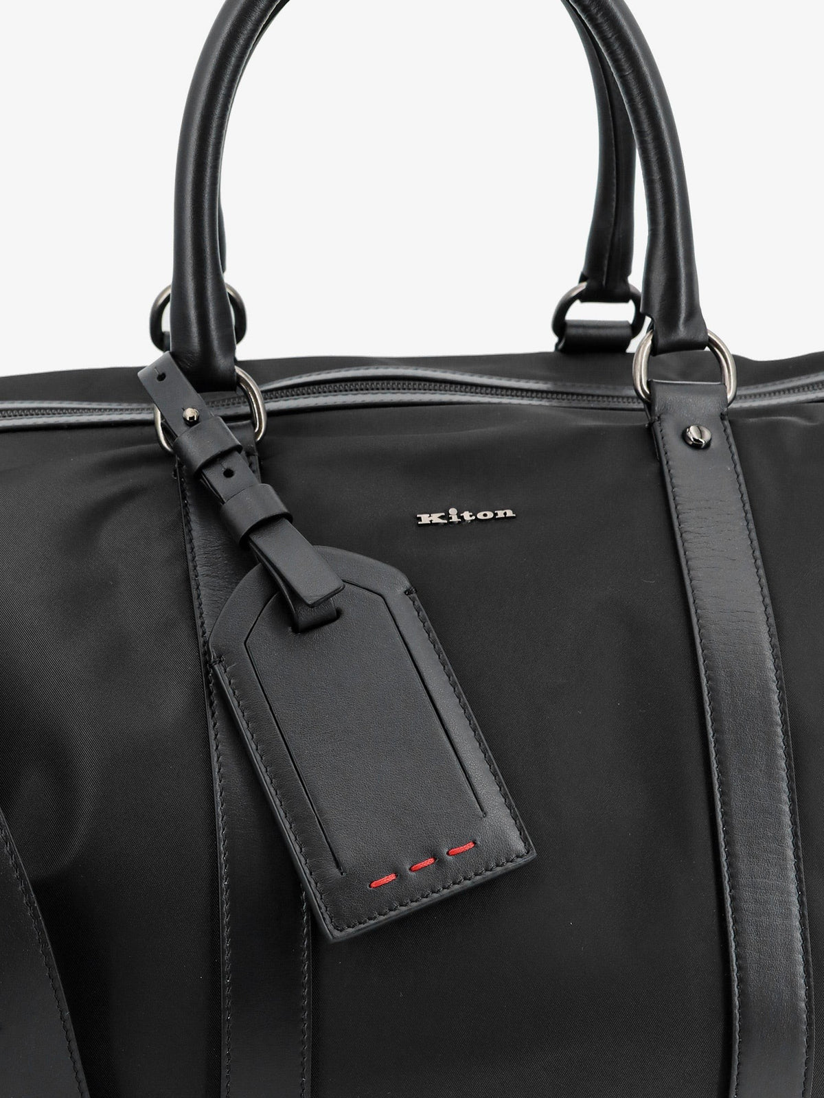 Kiton Men's Nylon Travel Bag Black
