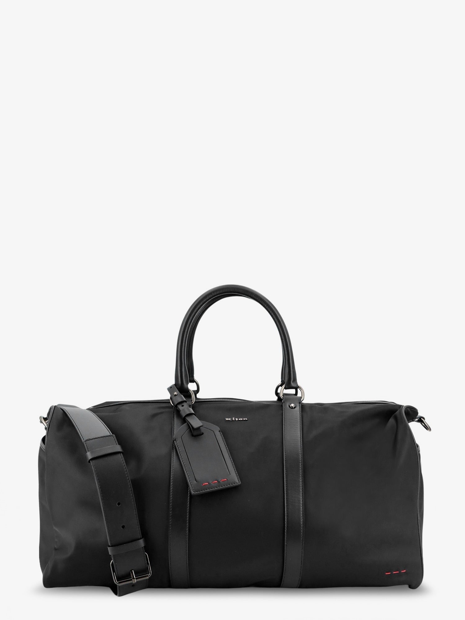 Kiton Men's Nylon Travel Bag Black