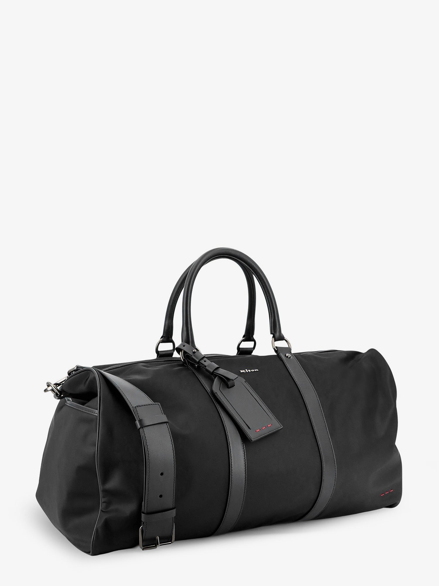Kiton Men's Nylon Travel Bag Black