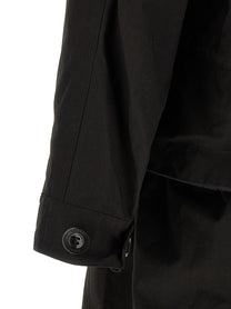 Sacai Nylon Twill Rip Stop Coat Black