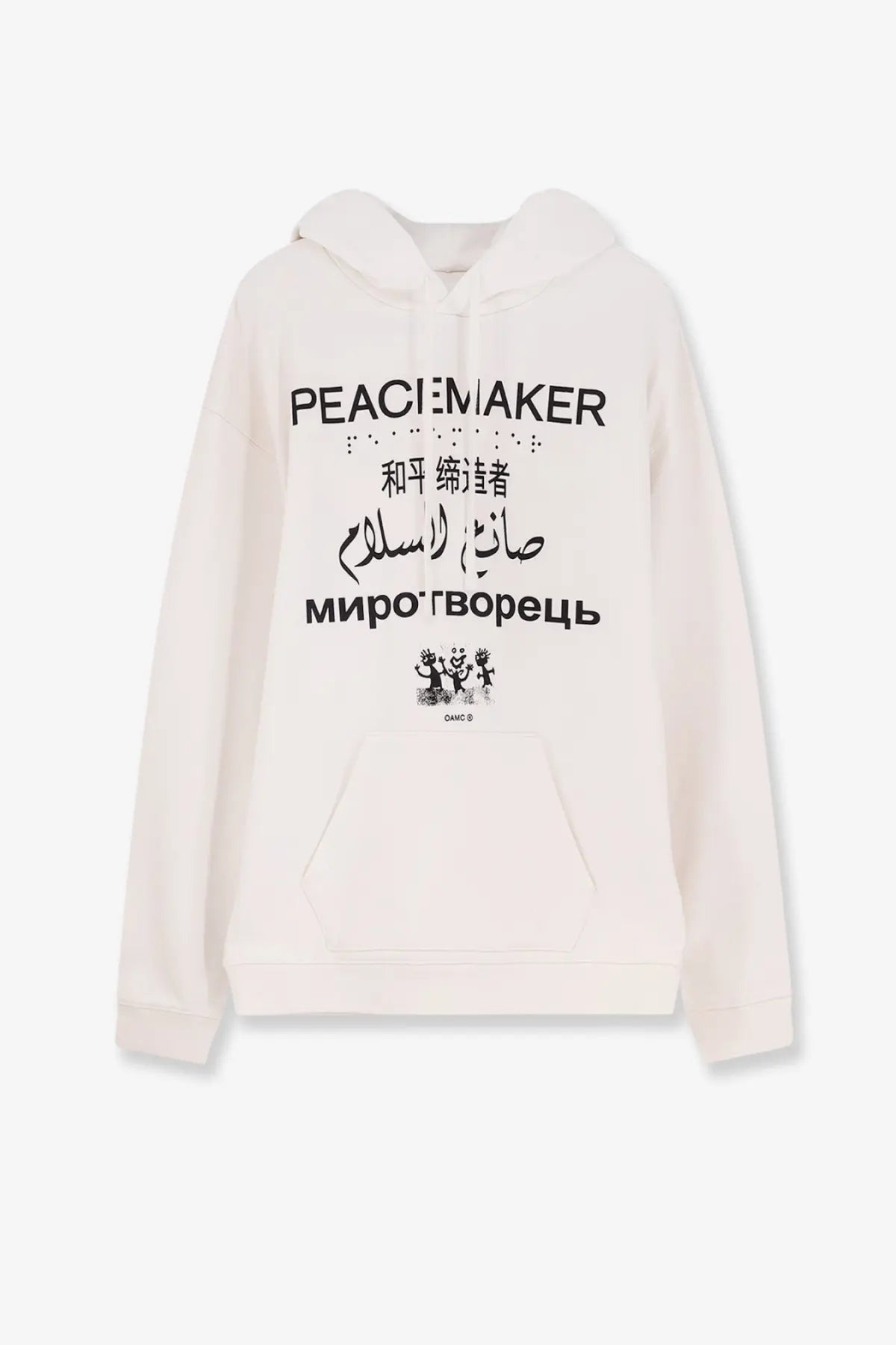 Oamc Peacemaker Men's Cotton Sweatshirt White