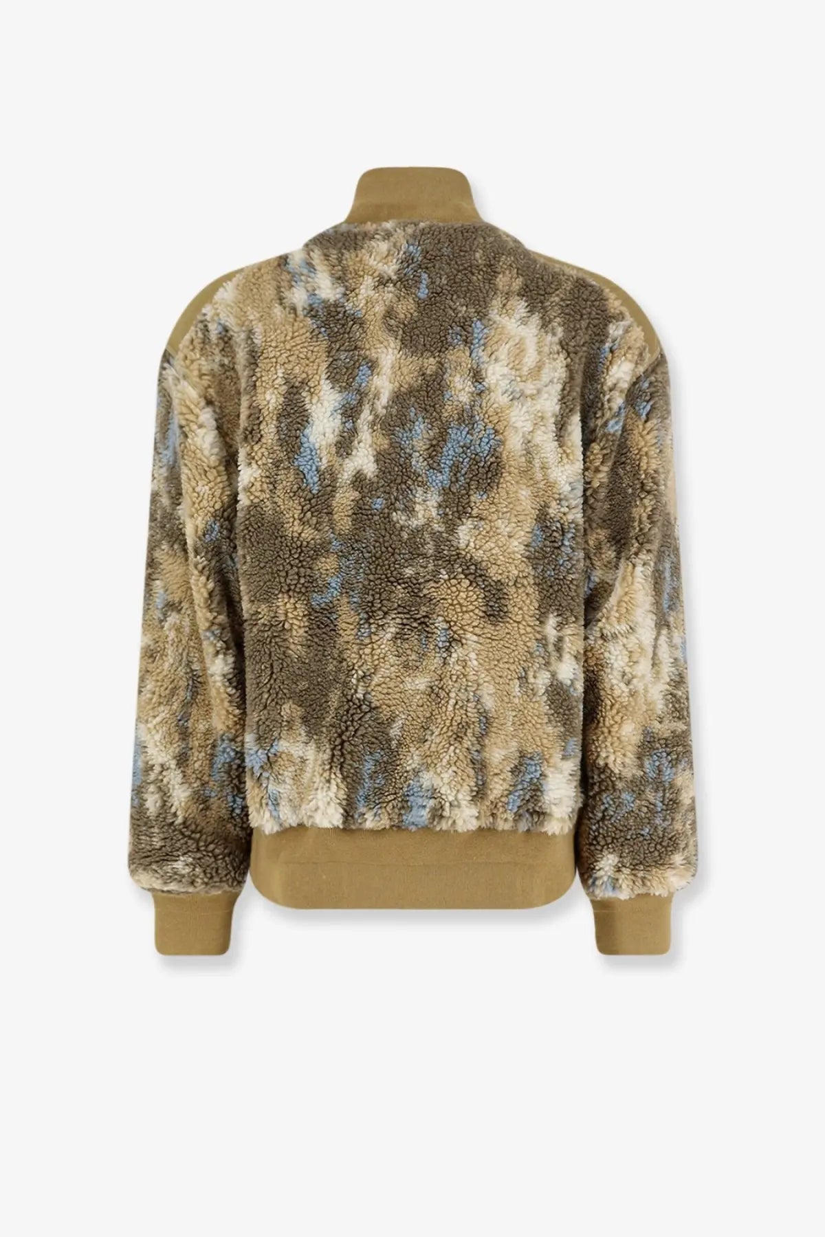 Oamc Peacemaker Men's Fleece Synthetic Fur Bomber Beige, view 2