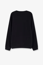 Oamc Peacemaker Men's Loose Fit Crewneck Smile Print Sweatshirt Black, view 2