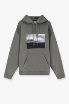 Oamc Peacemaker Men's Loose Fit Hoodie Star Print Sweatshirt Grey