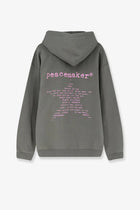 Oamc Peacemaker Men's Loose Fit Hoodie Star Print Sweatshirt Grey, view 2