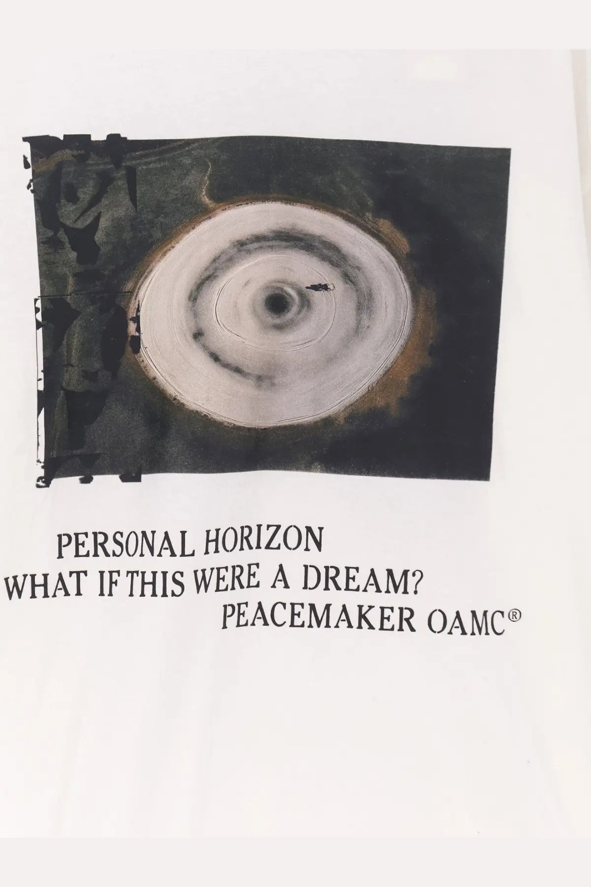 Oamc Peacemaker Men's Loose Fit Shirt Landart Print White, view 3