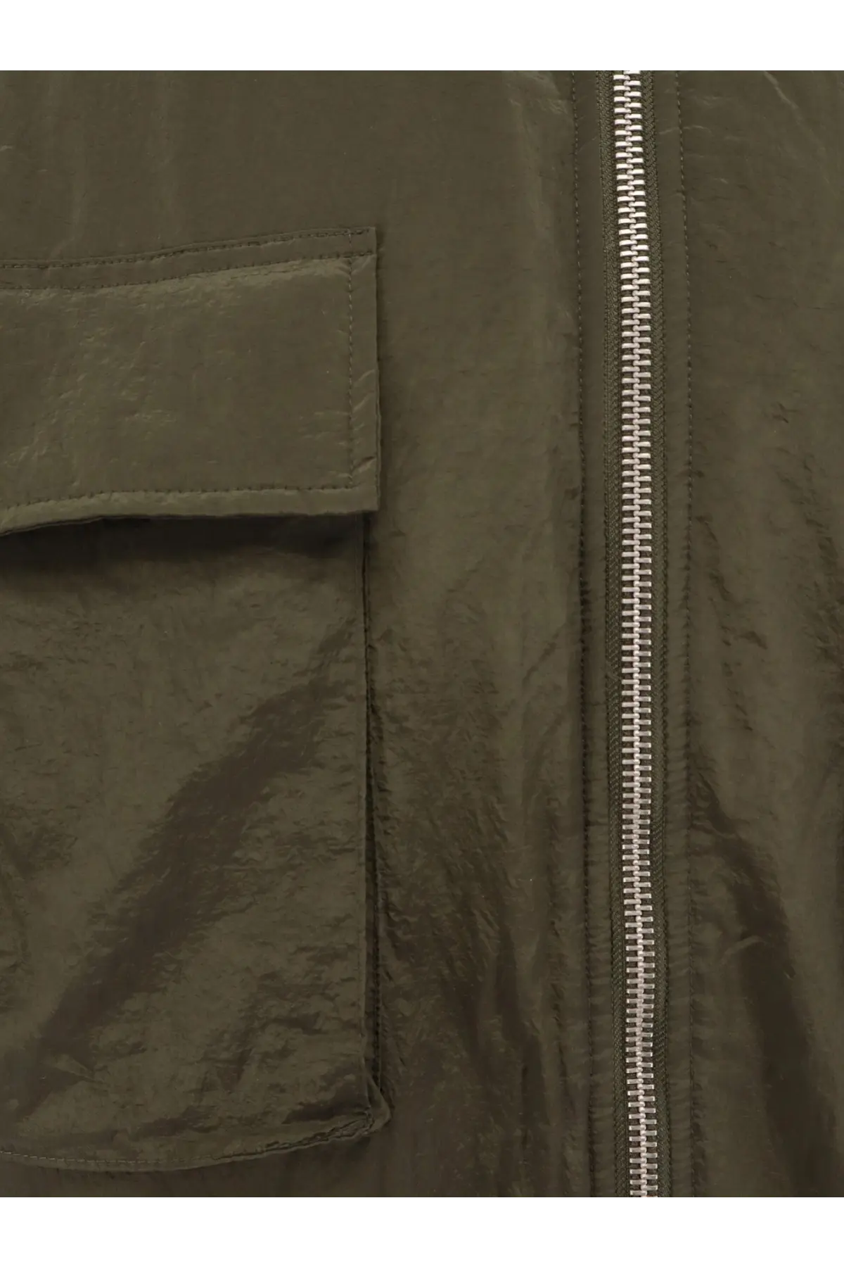 Oamc Peacemaker Men's Padded Nylon Long Jacket Green, view 3